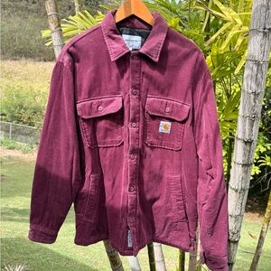 Carhartt Men's Insulated Corduroy Shirt Jacket